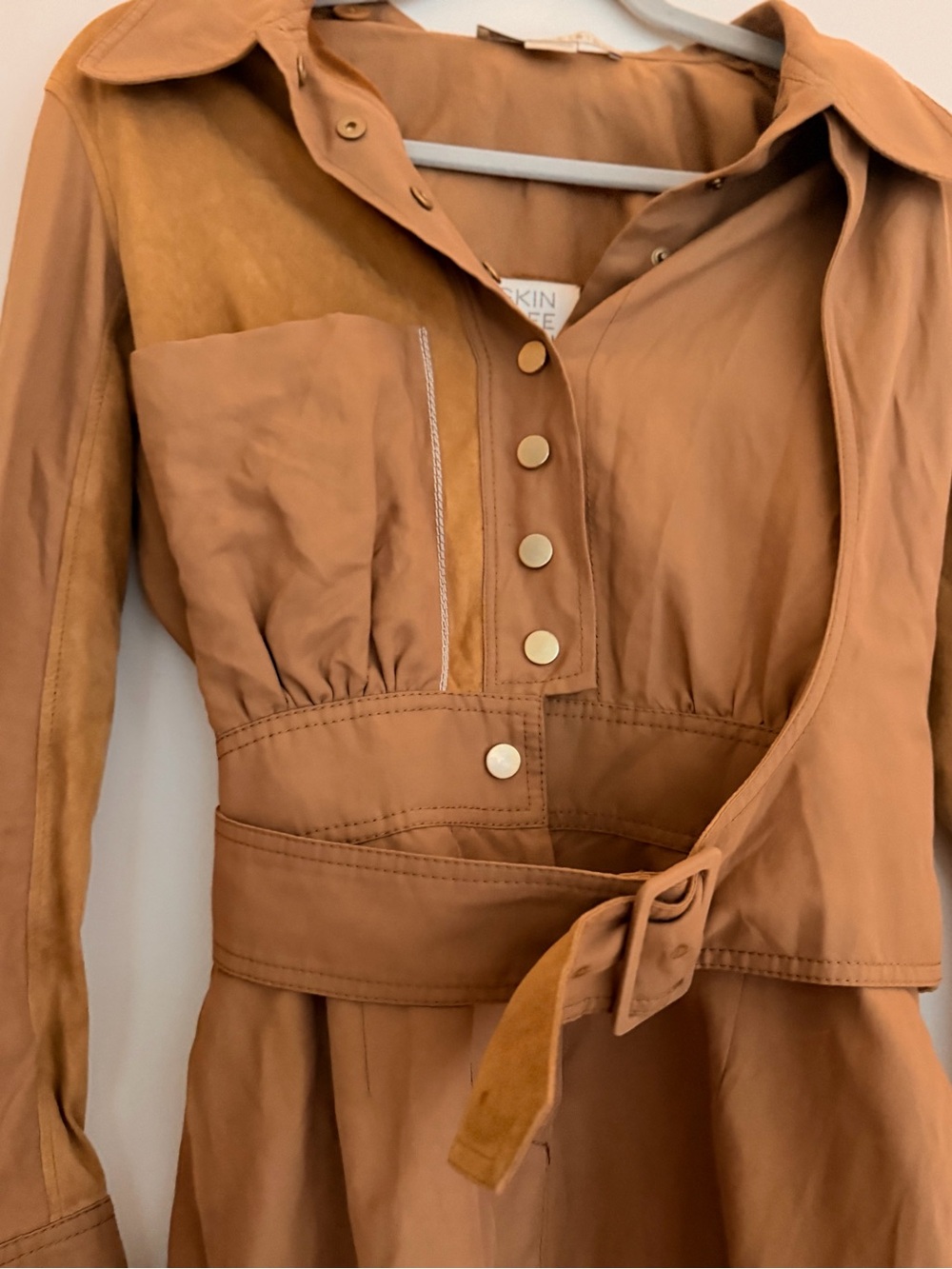 Stella McCartney Camel Utility Dress with Belt - Picture 4 of 6